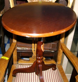 Antique Round Parlor Table