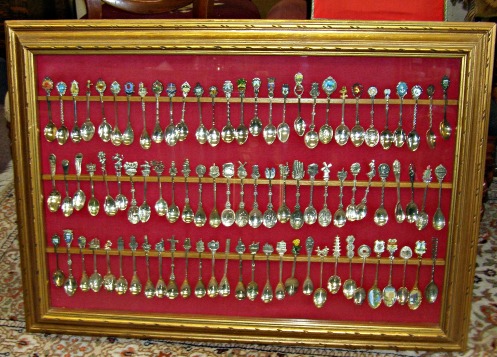 Display Mounted and Framed Collectors' Spoons